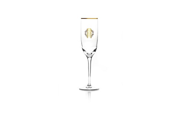 Чаша за шампанско Monogramma Gold Roberto Cavalli Home Luxury Tableware - Stolbg.com