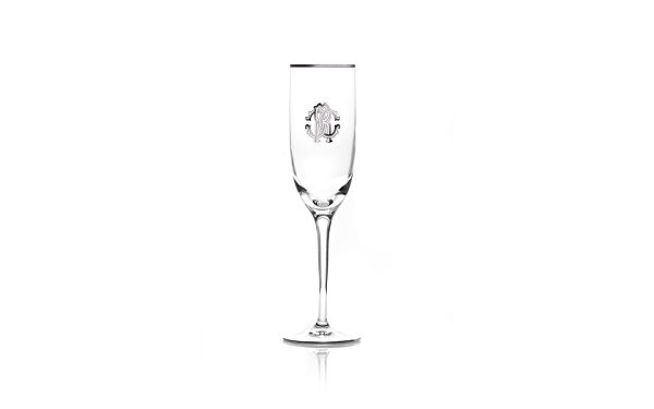 Чаша за шампанско Monogramma Platin Roberto Cavalli Home Luxury Tableware - Stolbg.com