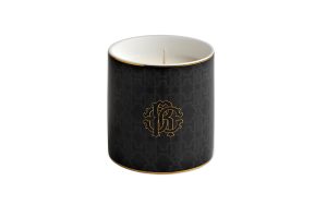 Ароматна свещ Black Monogram Gold Roberto Cavalli Home Luxury Tableware - 1 - Stolbg.com