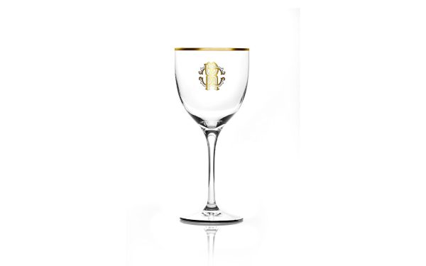 Чаша за вода Monogramma Gold Roberto Cavalli Home Luxury Tableware - Stolbg.com