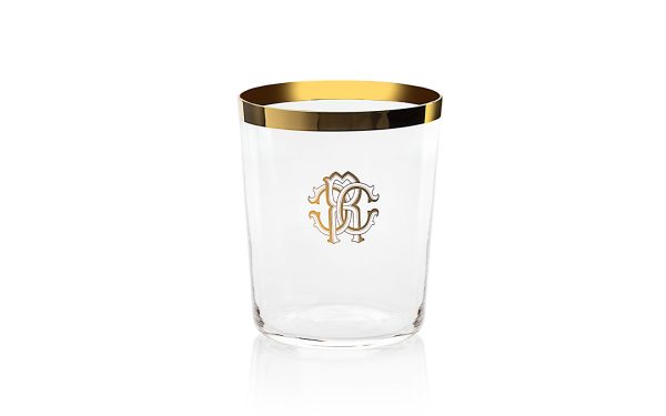 Сет от 2 чаши за уиски New Monogram Gold Old Fashion Roberto Cavalli Home Luxury Tableware - 2 - Stolbg.com