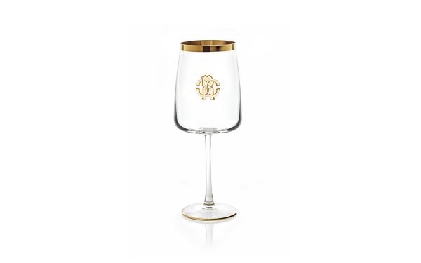 Сет от 2 чаши за вода New Monogram Gold Roberto Cavalli Home Luxury Tableware - 2 - Stolbg.com