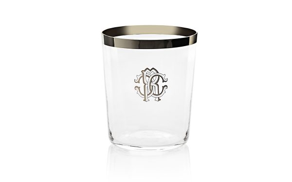 Сет от 2 чаши за уиски New Monogram Platin Old Fashion Roberto Cavalli Home Luxury Tableware - Stolbg.com