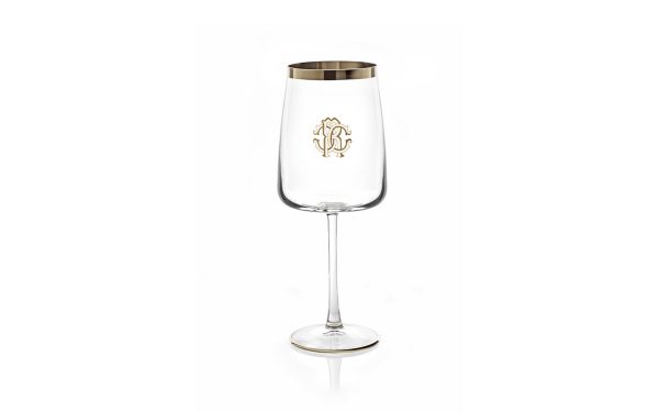 Сет от 2 чаши за вода New Monogram Platin Roberto Cavalli Home Luxury Tableware - Stolbg.com
