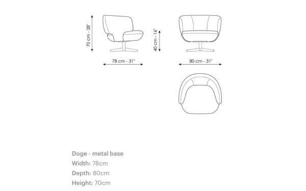 Кресло DOGE METAL BASE Bonaldo - 6 - Stolbg.com