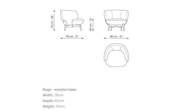 Кресло DOGE WOODEN BASE Bonaldo - 5 - Stolbg.com