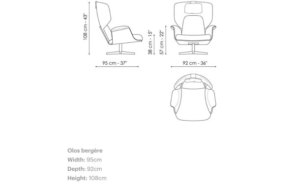 Кресло OLOS BERGÈRE Bonaldo - 7 - Stolbg.com