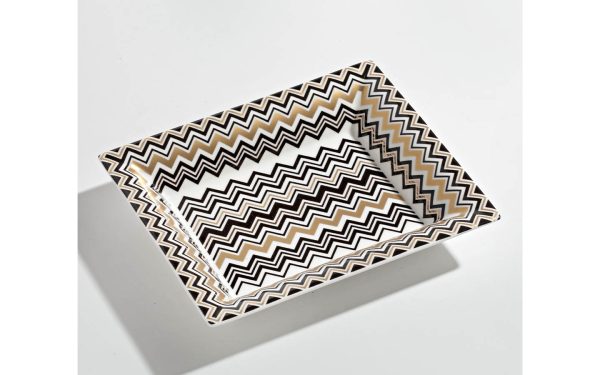 Поднос за дребни предмети Zig Zag Gold Missoni Home - 1 - Stolbg.com