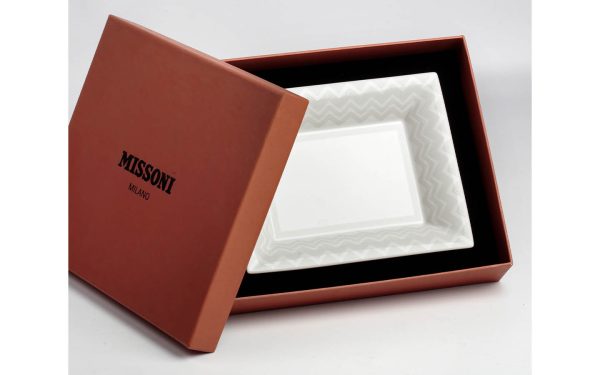 Поднос за дребни предмети Zig Zag White Missoni Home - 2 - Stolbg.com
