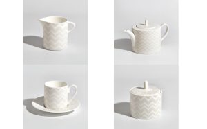 Сервиз за кафе Zig Zag White, Сет от 15 части Missoni Home - 1 - Stolbg.com