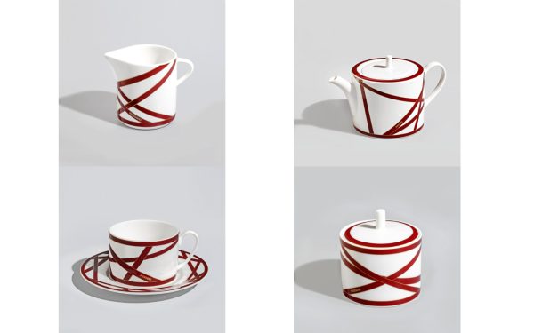 Сервиз за чай Nastri Bordeaux, Сет от 9 части Missoni Home - 1 - Stolbg.com