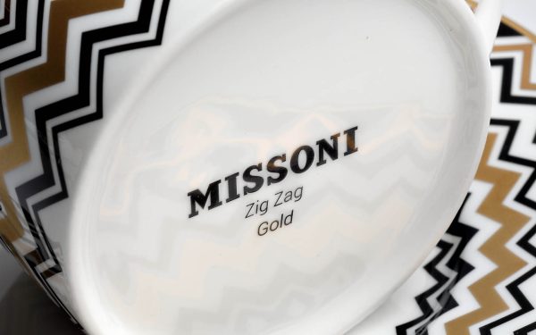 Подаръчен комплект за кафе Zig Zag Gold, Сет от 4 части Missoni Home - 3 - Stolbg.com