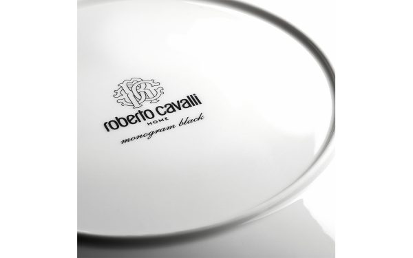 Лого Чиния Monogram Black Roberto Cavalli Home Luxury Tableware - Stolbg.com