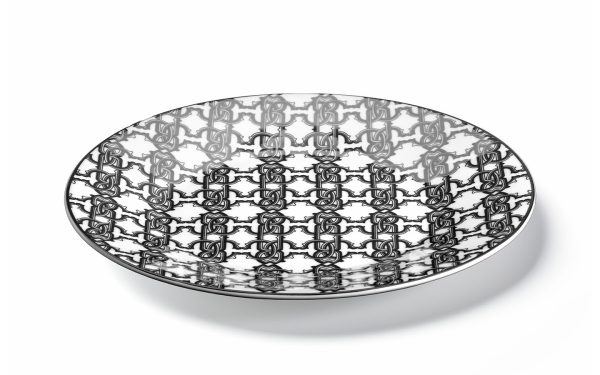 Чиния 21,5 см Monogram Black Roberto Cavalli Home Luxury Tableware - 2 - Stolbg.com