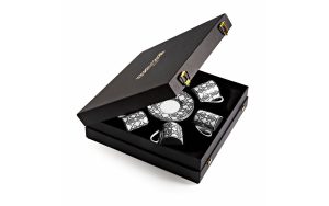 Подаръчен комплект за кафе Monogram Black, Сет от 12 части Roberto Cavalli Home Luxury Tableware - 1 - Stolbg.com