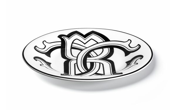 Чиния 15,5 см Monogram Black Roberto Cavalli Home Luxury Tableware -Stolbg.com