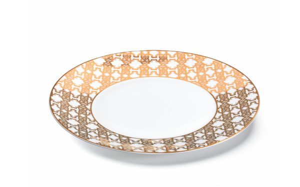 Чиния 27,5 см Monogram Gold Roberto Cavalli Home Luxury Tableware - 2 - Stolbg.com
