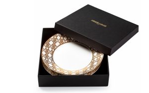 Дълбока чиния 22 см Monogram Gold Roberto Cavalli Home Luxury Tableware - 1 - Stolbg.com
