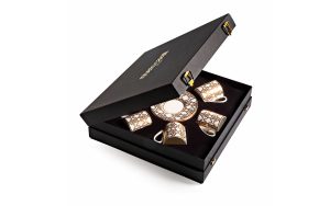 Подаръчен комплект за кафе Monogram Gold, Сет от 12 части Roberto Cavalli Home Luxury Tableware - 1 - Stolbg.com