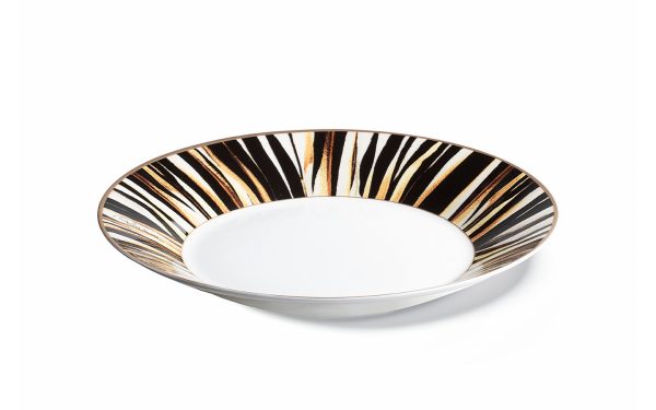 Дълбока чиния 22 см Ray of Gold Roberto Cavalli Home Luxury Tableware - Stolbg.com