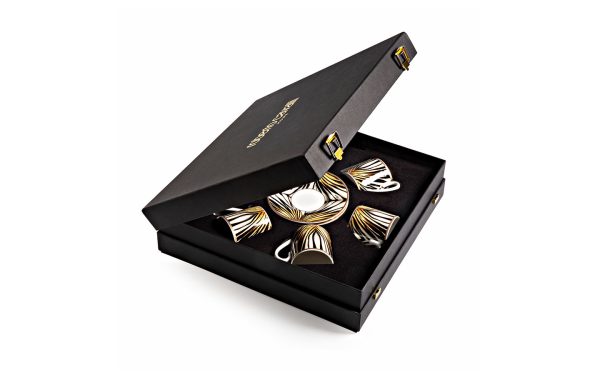 Подаръчен комплект за кафе Ray of Gold, Сет от 12 части Roberto Cavalli Home Luxury Tableware - 1 - Stolbg.com