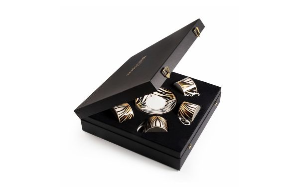 Подаръчен комплект за чай Ray of Gold, Сет от 12 части Roberto Cavalli Home Luxury Tableware - 1 - Stolbg.com
