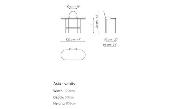 Тоалетка ASIA VANITY Bonaldo - 5 - Stolbg.com