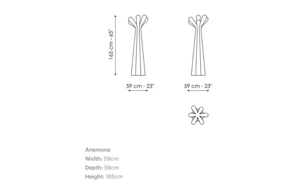 Закачалка за дрехи ANEMONE Bonaldo - 5 - Stolbg.com