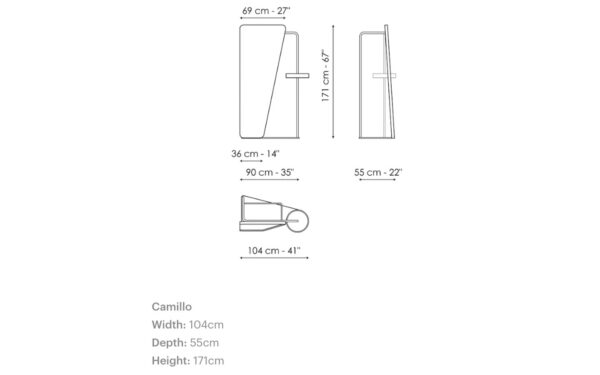 Закачалка за дрехи CAMILLO Bonaldo - 6 - Stolbg.com