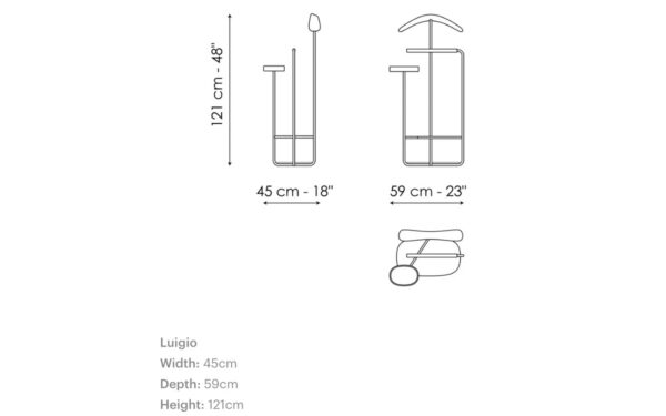 Закачалка за дрехи LUIGIO Bonaldo - 5 - Stolbg.com