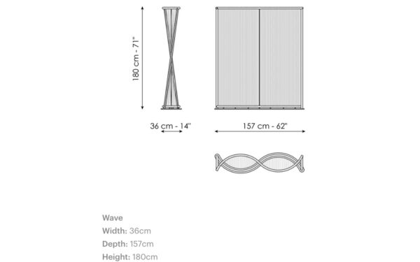Параван WAVE Bonaldo - 4 - Stolbg.com