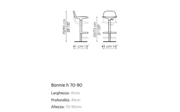 Бар стол BONNIE Bonaldo - 3 - Stolbg.com