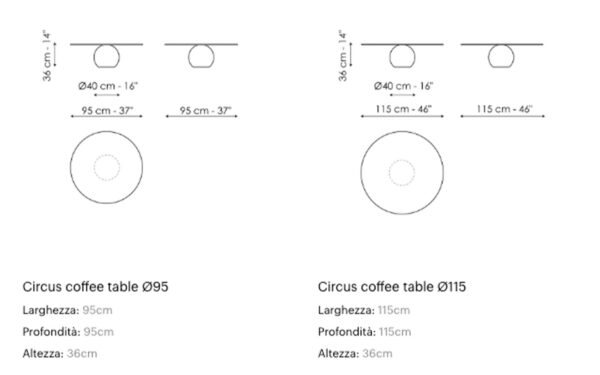 Ниска маса CIRCUS COFFEE TABLE Bonaldo - 4 - Stolbg.com