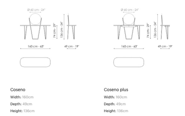 Тоалетка COSENO, COSENO PLUS Bonaldo - 6 - Stolbg.com