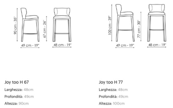 Бар стол JOY TOO Bonaldo - 3 - Stolbg.com