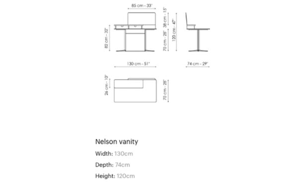 Тоалетка NELSON VANITY Bonaldo - 4 - Stolbg.com