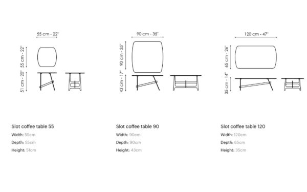 Ниска маса SLOT COFFEE TABLE Bonaldo - 6 - Stolbg.com