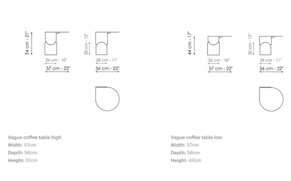 Странична маса VAGUE COFFEE Bonaldo - 4 - Stolbg.com