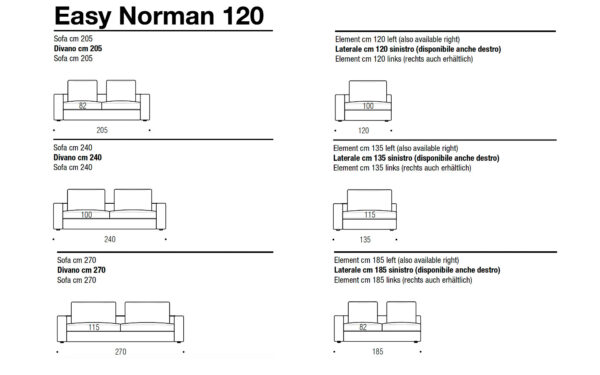 Диван EASY NORMAN Flexteam - 11 - Stolbg.com