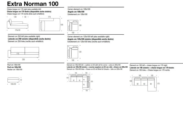 Диван EXTRA NORMAN Flexteam - 11 - Stolbg.com
