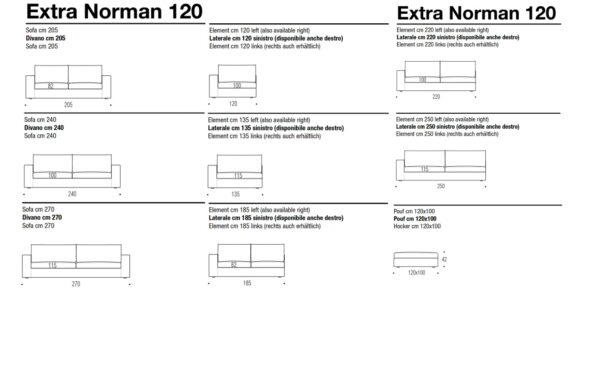 Диван EXTRA NORMAN Flexteam - 12 - Stolbg.com