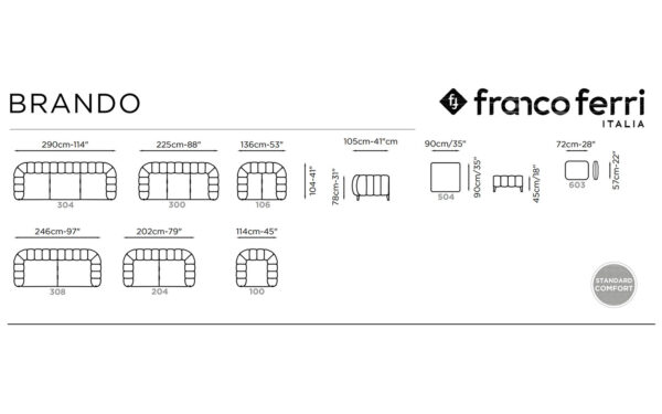 Диван BRANDO Franco Ferri - 5 - Stolbg.com