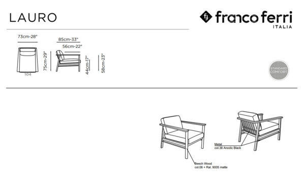Кресло LAURO Franco Ferri - 6 - Stolbg.com