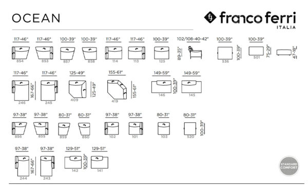 Диван OCEAN FRANCO FERRI - 6 - Stolbg.com