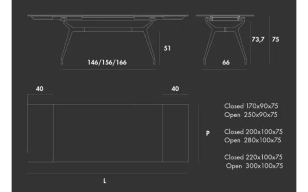 Разтегателна маса ARKOS RECTANGULAR Sovet - 5 - Stolbg.com