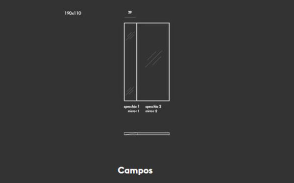 Огледало CAMPOS Sovet - 9 - Stolbg.com