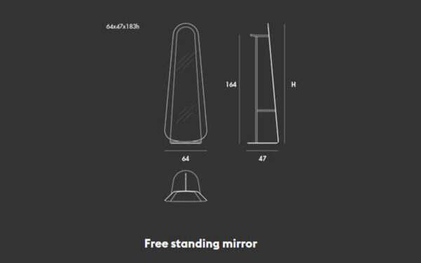 Огледало CLESSIDRA FREE STANDING Sovet - 4 - Stolbg.com