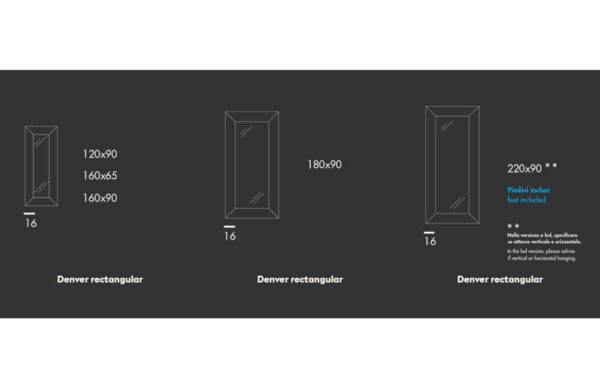 Огледало DENVER RECTANGULAR Sovet - 11 - Stolbg.com