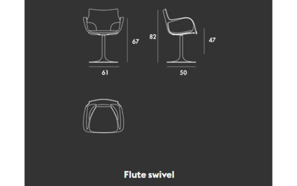 Стол FLÛTE SWIVEL Sovet - 11 - Stolbg.com