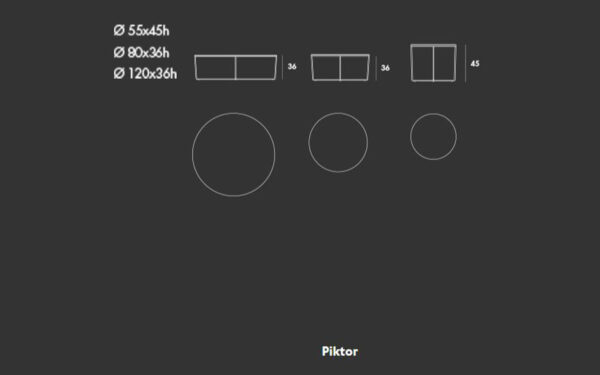 Ниска маса PIKTOR Sovet - 14 - Stolbg.com